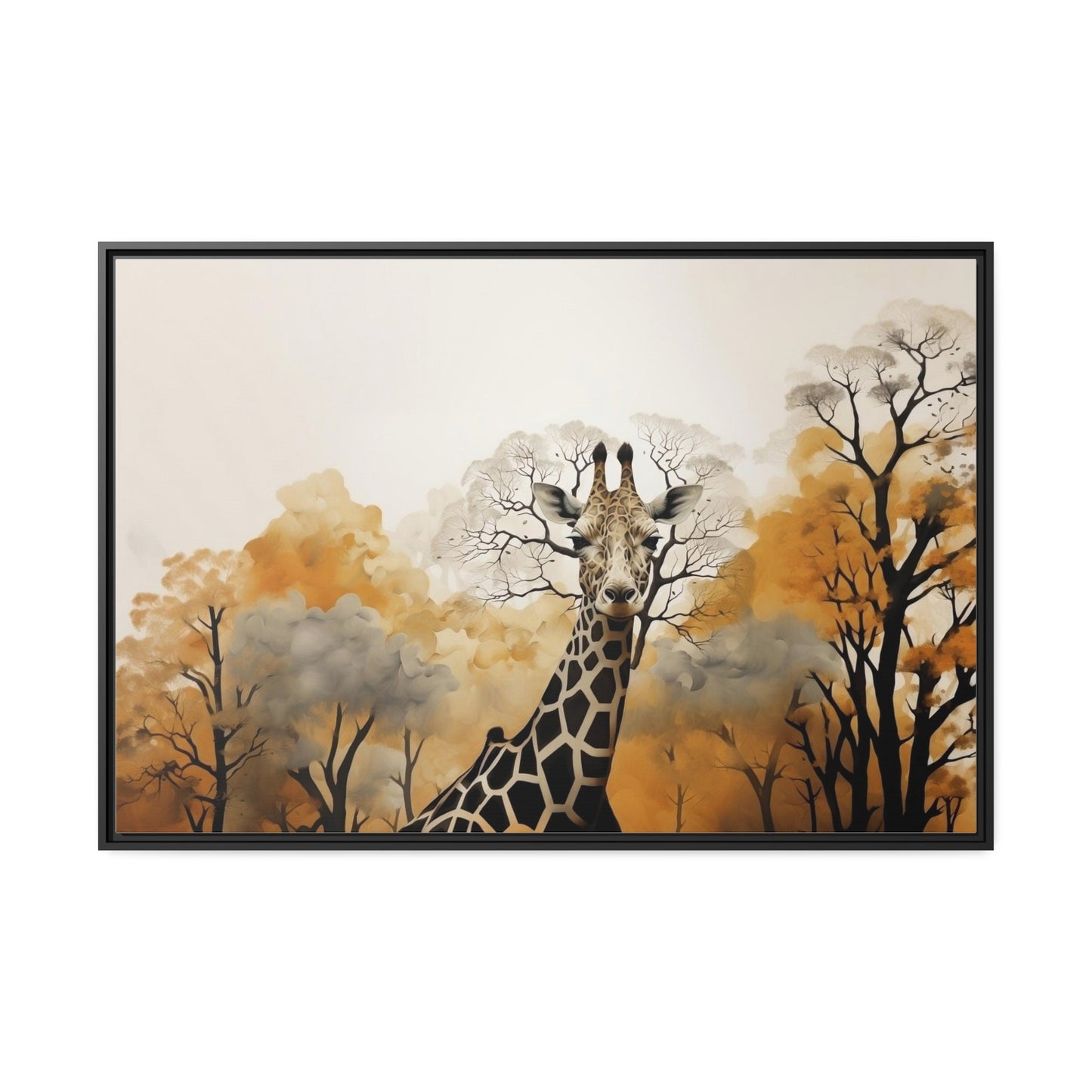 Giraffe Painting Wall Art_Front View