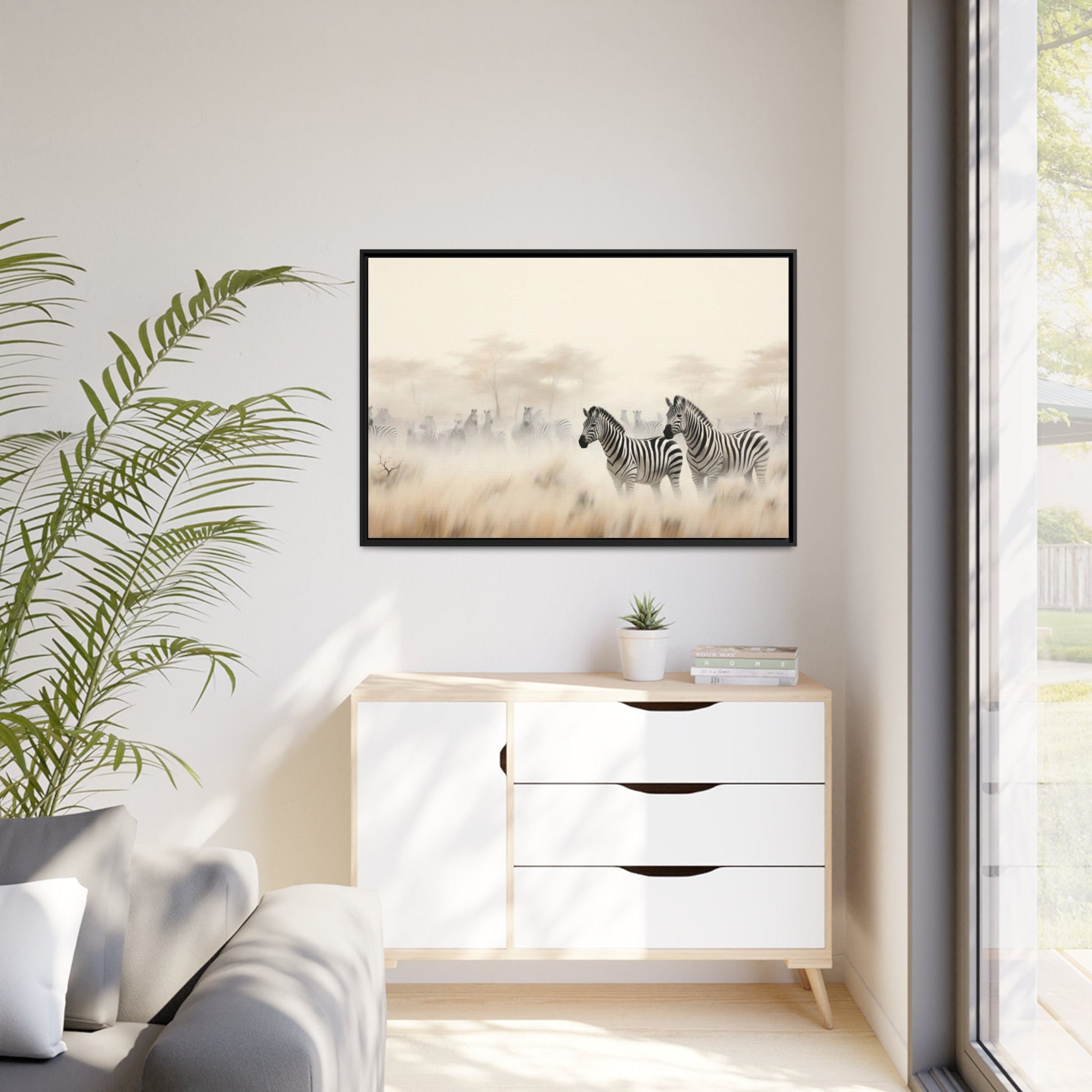 Zebra Wall Art_Living Room Decor