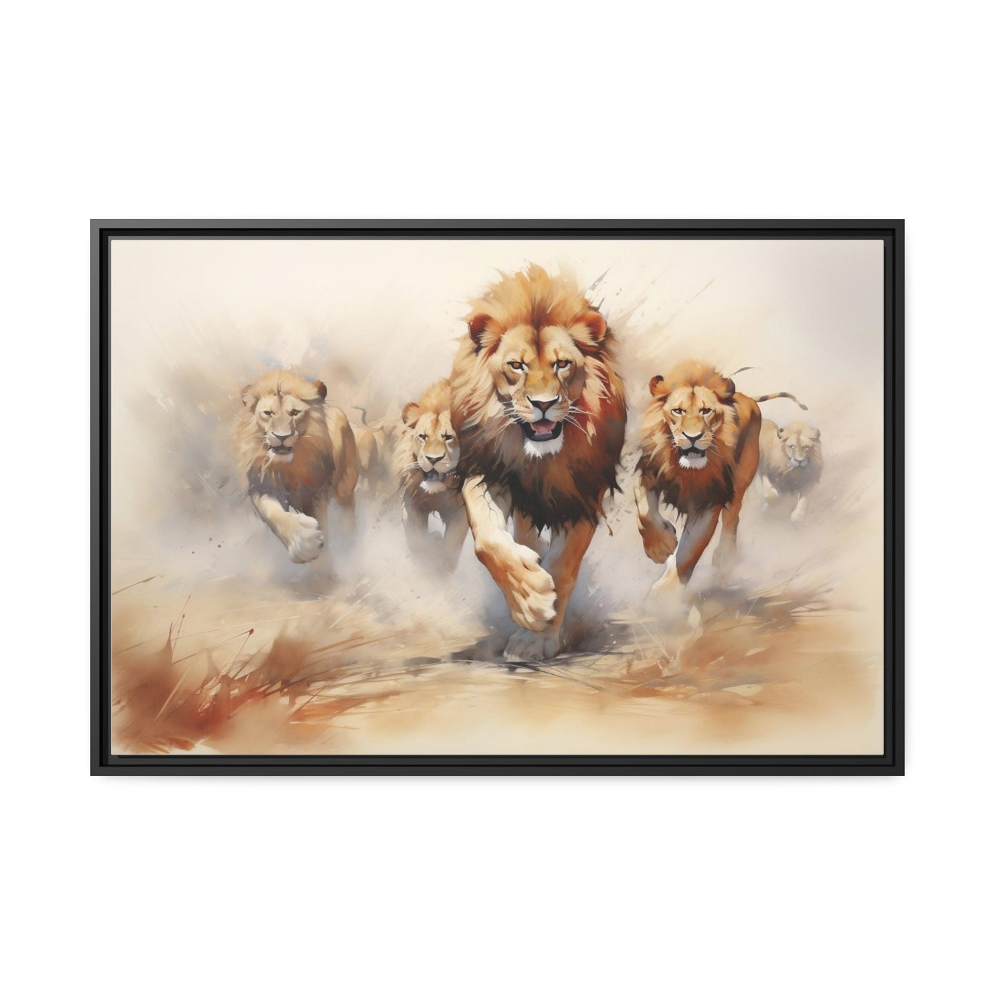 Abstract Painting, Lion Pride_Bedroom Decor