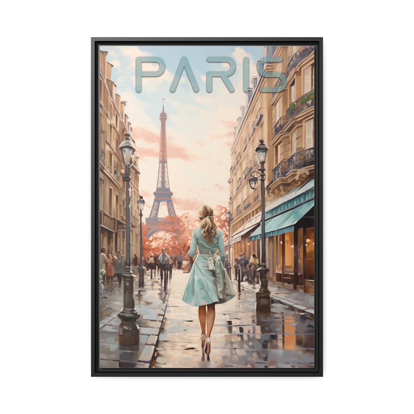 Paris Eiffel Tower Wall Art_Front View