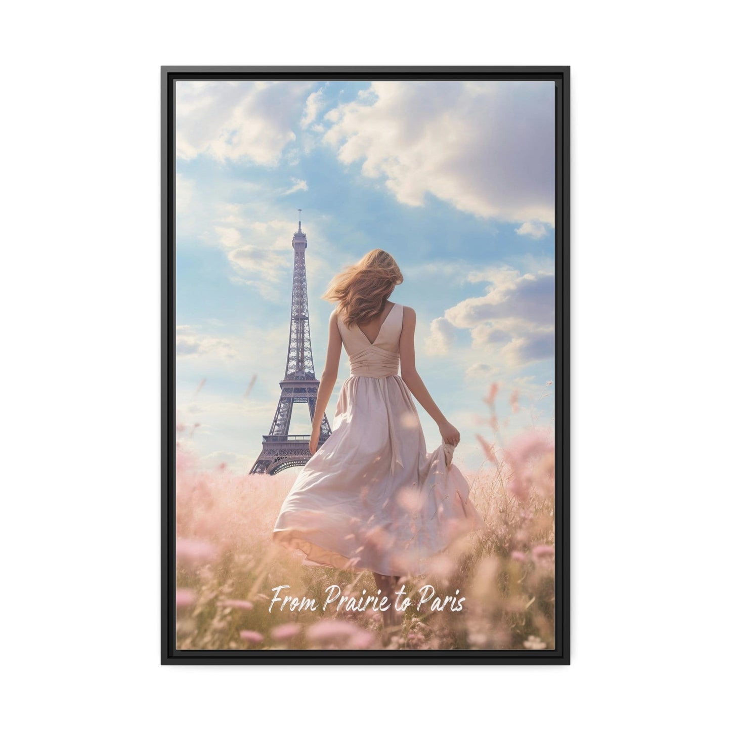 Surreal Paris Eiffel Tower Wall Art_Front View