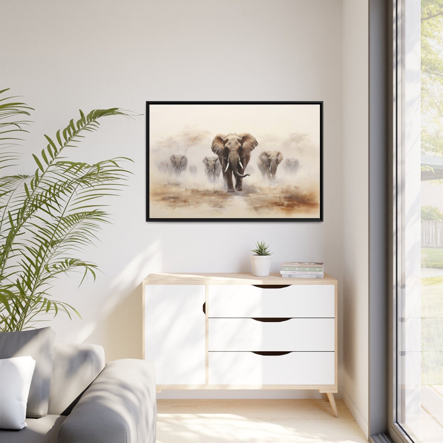 Elephant Wall Art_Living Room Decor