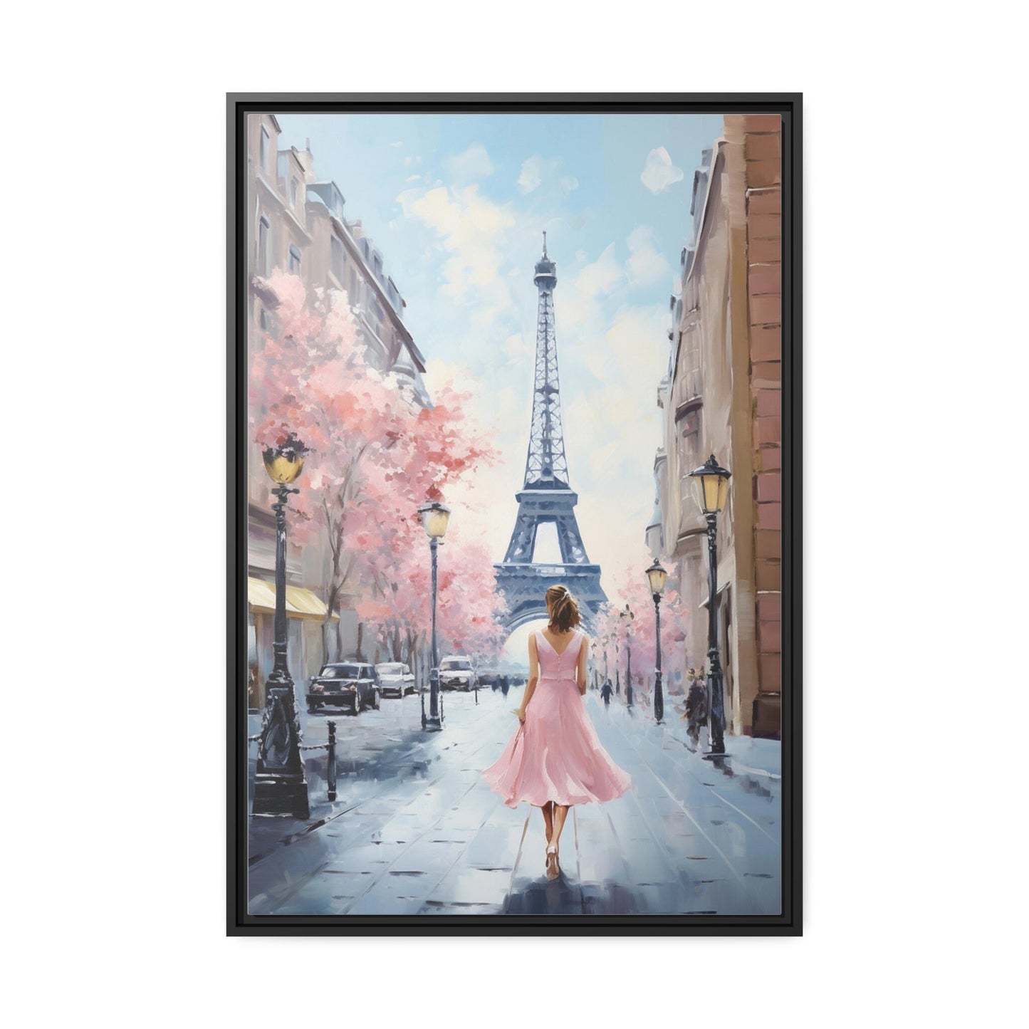 Eiffel Tower Paris painting on Canvas Wall Art_Front View