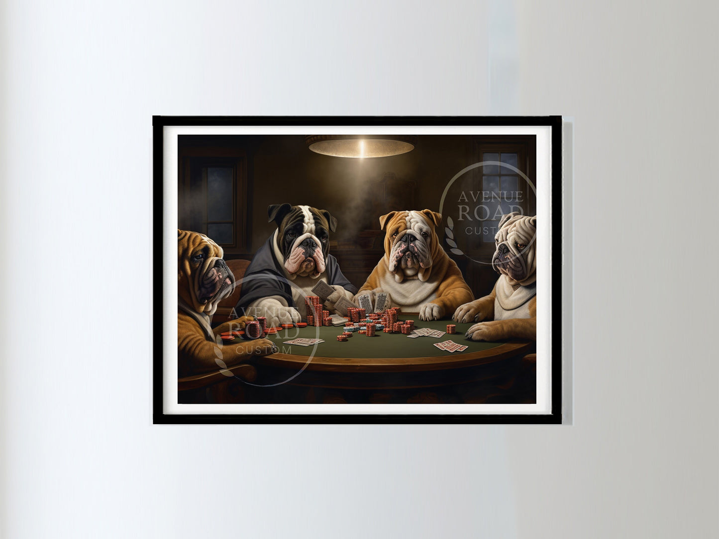 English Bulldogs Texas Holdem_Front View