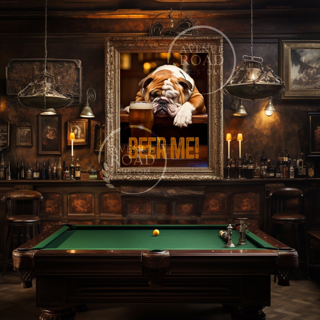 English Bulldog, Beer Buddy_Bar Decor