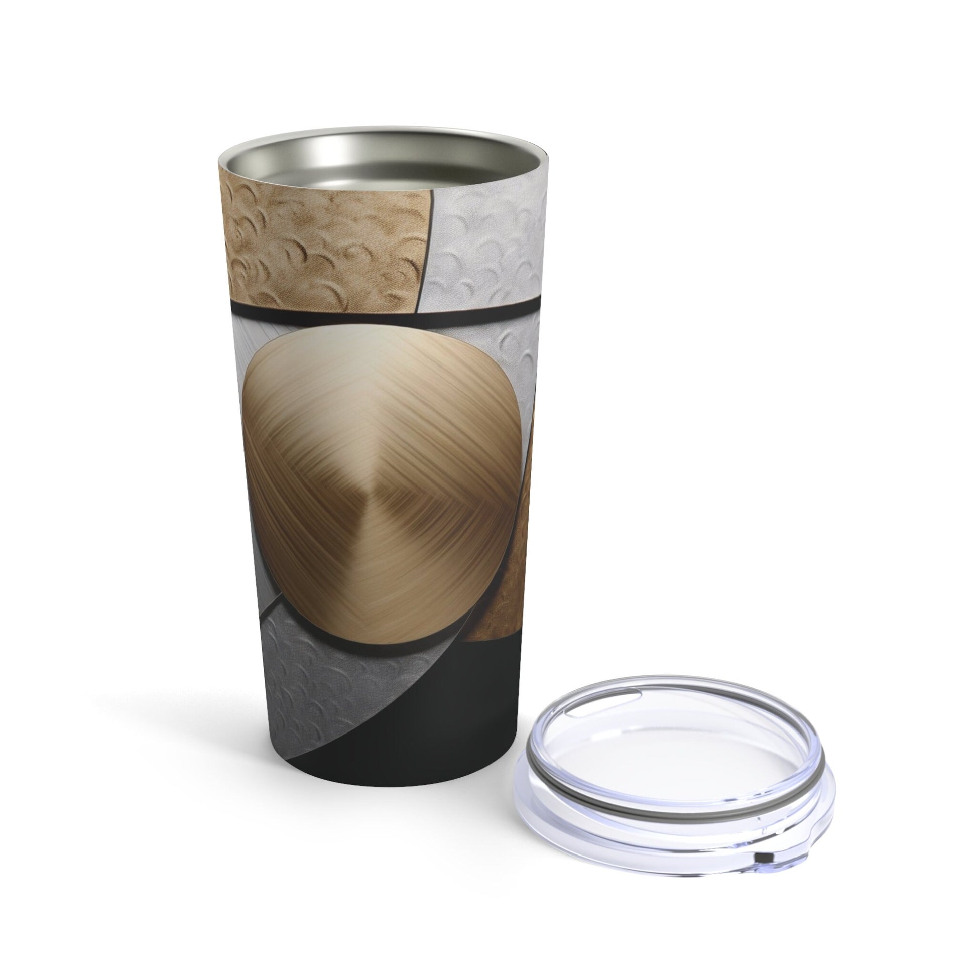 Faux Metallic Tumbler Design_Opne top view