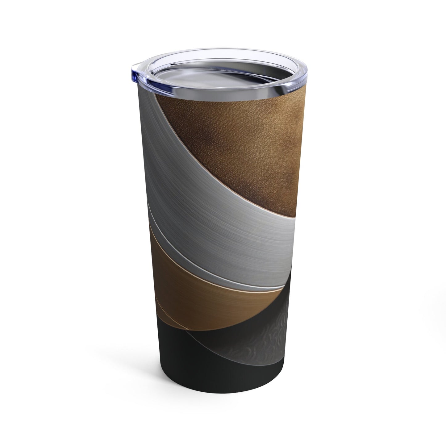 Faux Metallic Stainless Steel Tumbler_Rotated View 02