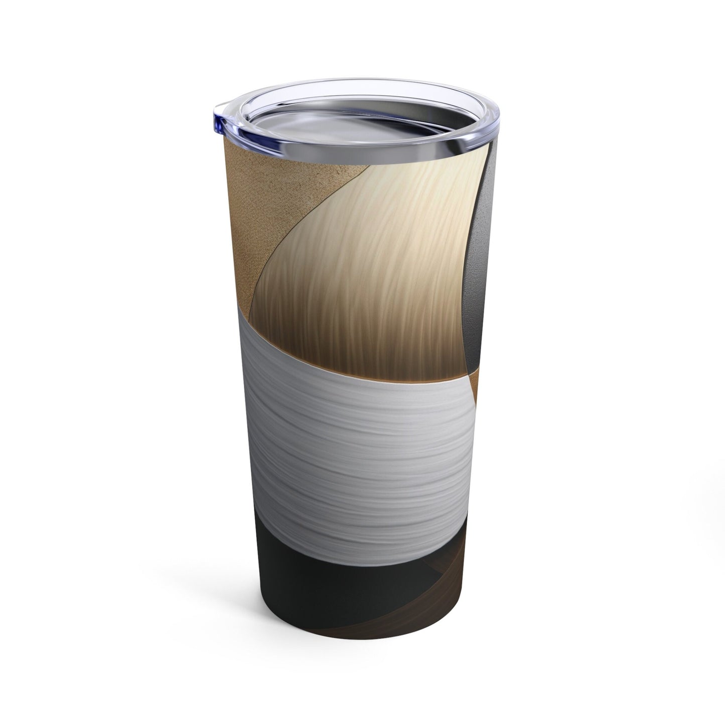 Gold Silver Faux Metallic Tumbler_Rotated View 02