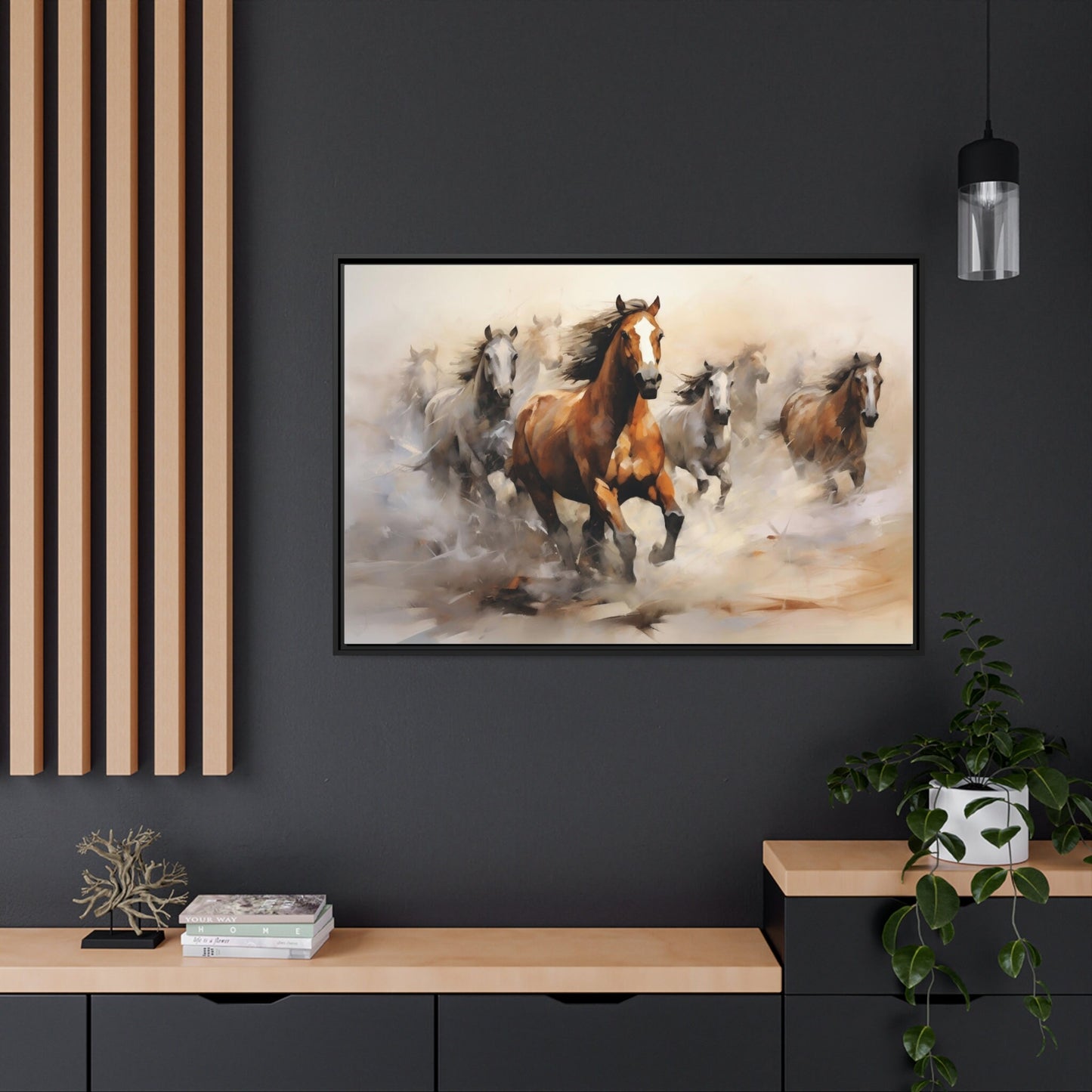 Wild Horses Wall Art_Home Office