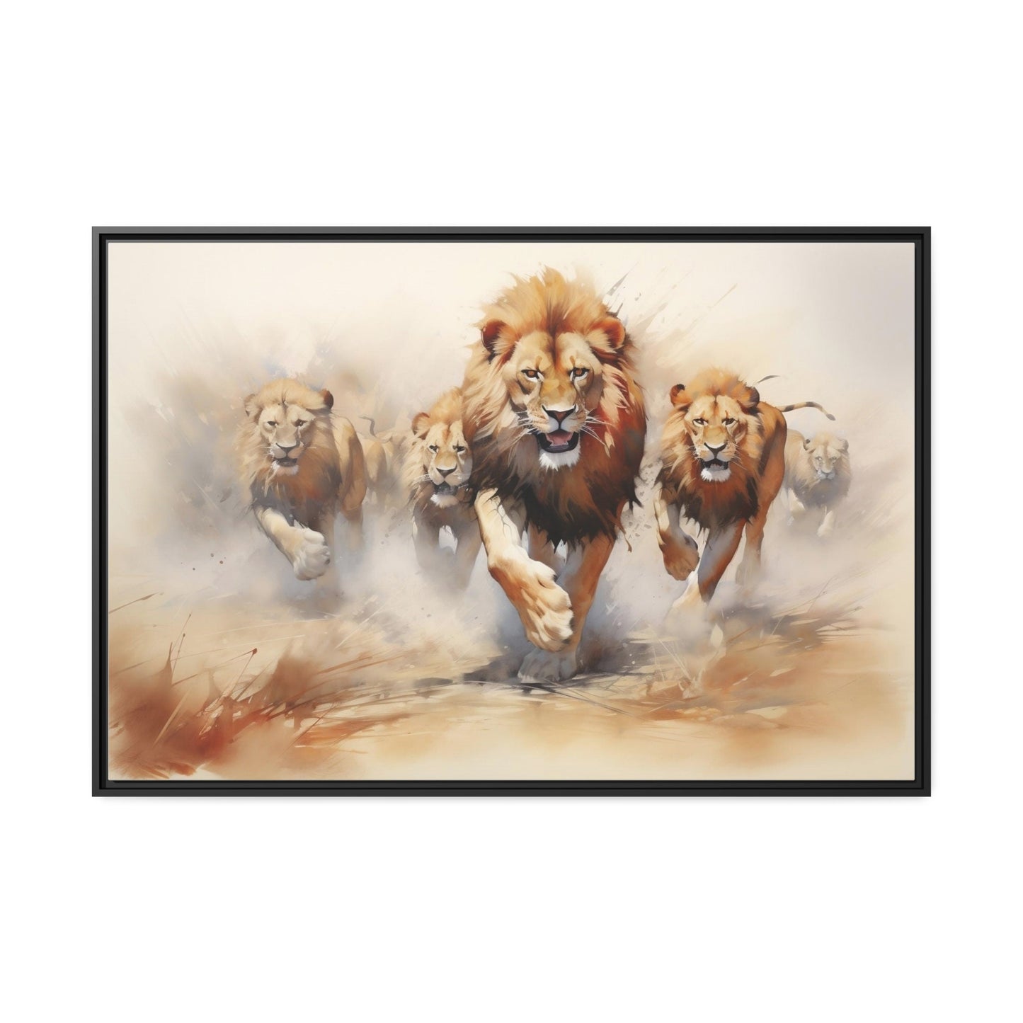 Abstract Painting, Lion Pride_Front View