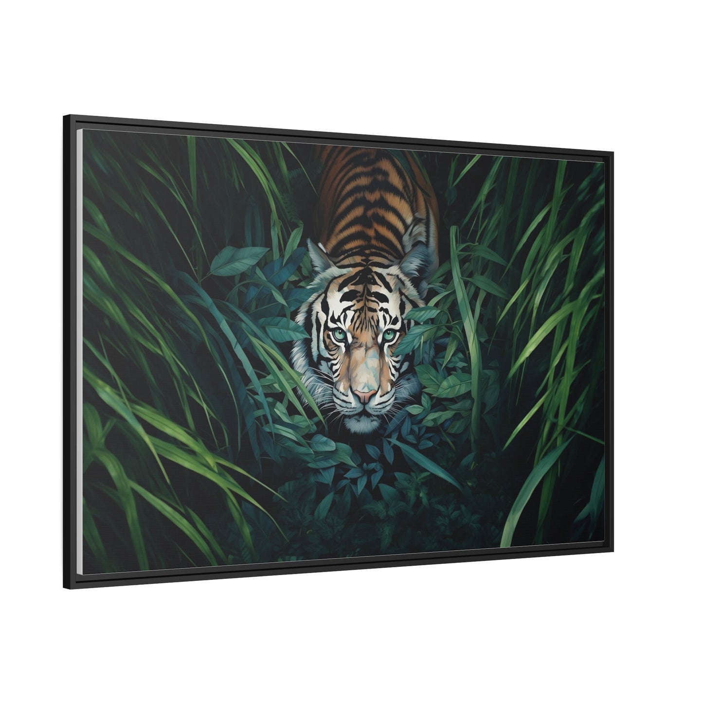 Abstract Painting, Tiger Wall Art_Side View