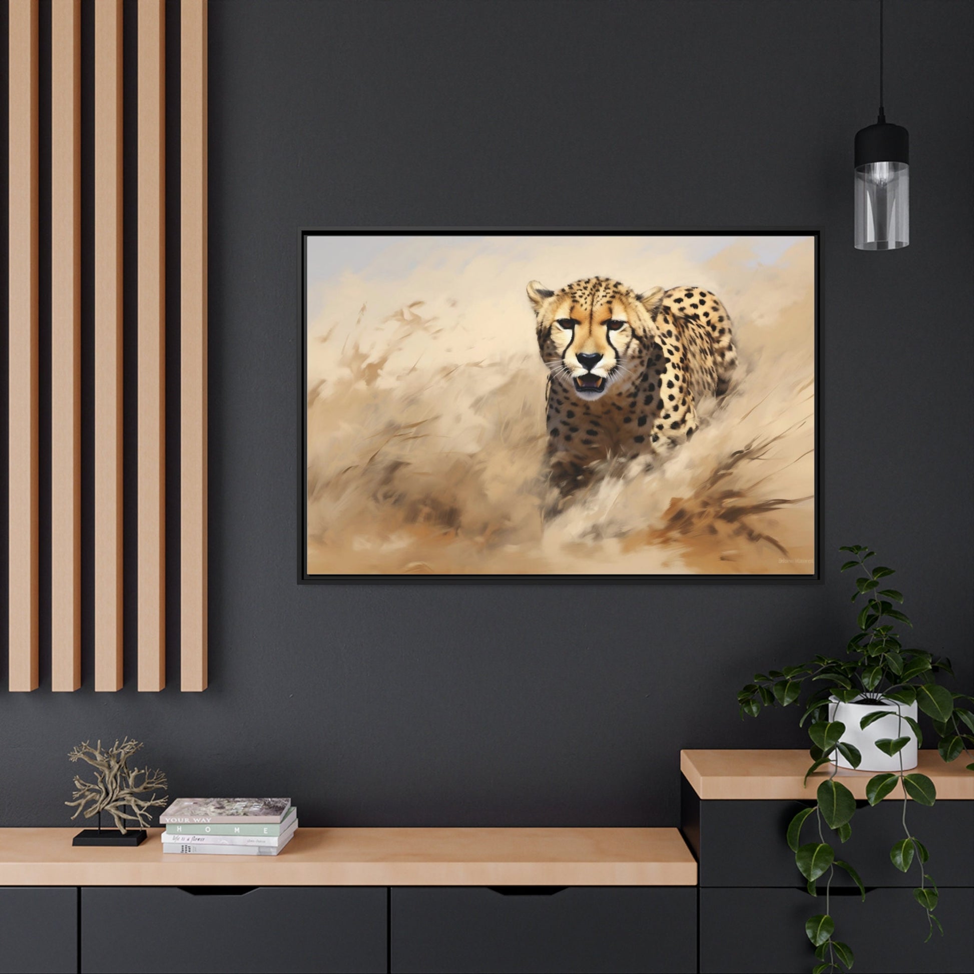 Cheetah Wall Art_Home Office Decor