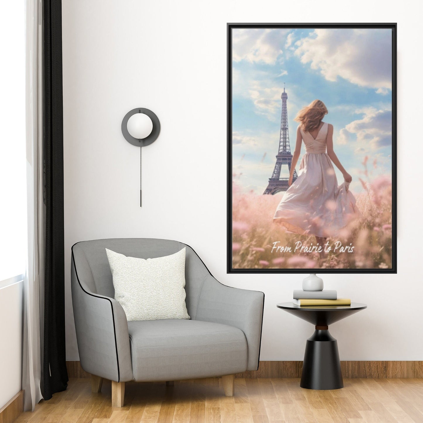 Surreal Paris Eiffel Tower Wall Art_Living Room Decor