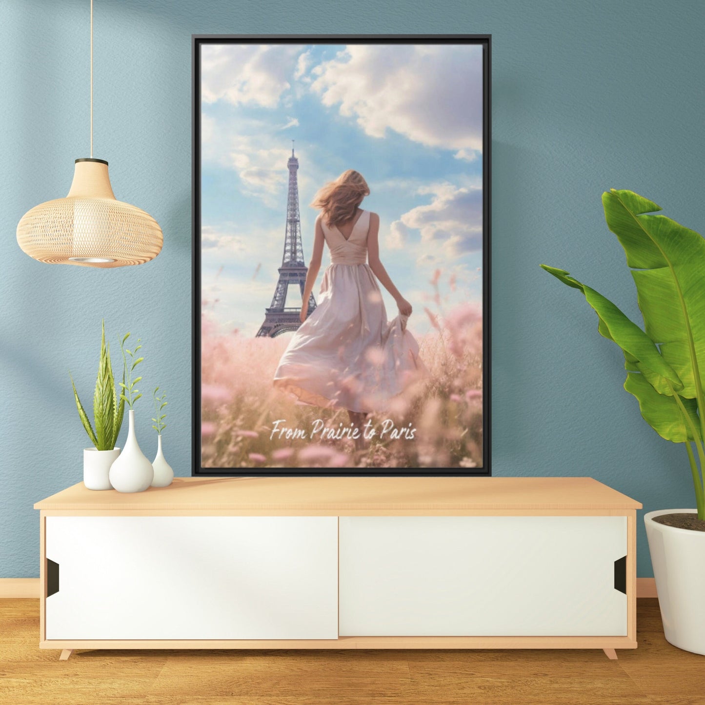 Surreal Paris Eiffel Tower Wall Art_Bedroom Decor