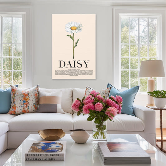 Daisy Water Color Wall Art_Living Room Decor