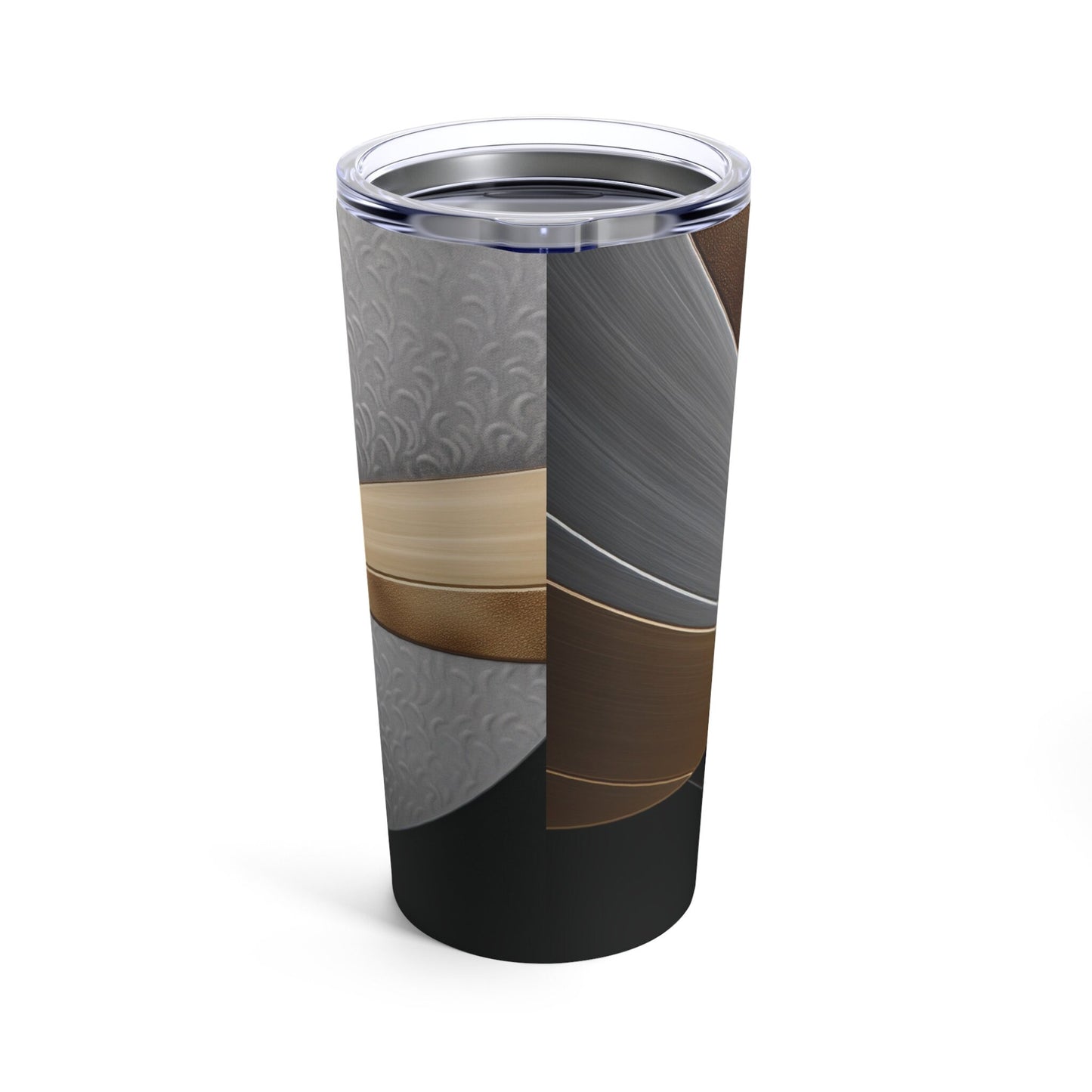 Faux Metallic Stainless Steel Tumbler_Rotated View 03