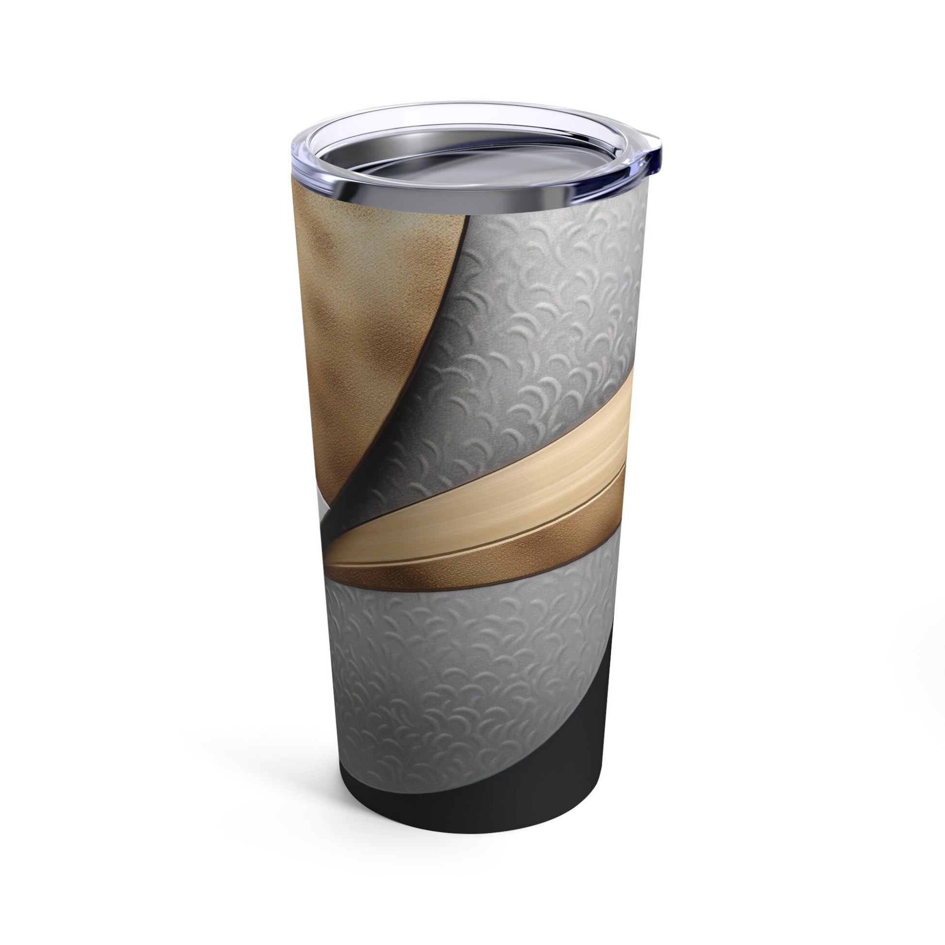 Faux Metallic Stainless Steel Tumbler_Rotated View 01