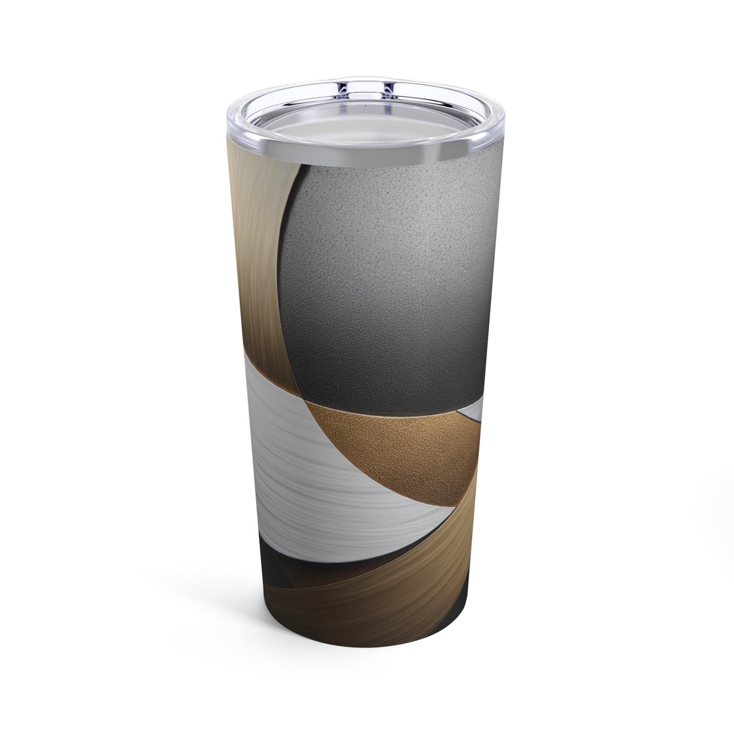 Gold Silver Faux Metallic Tumbler