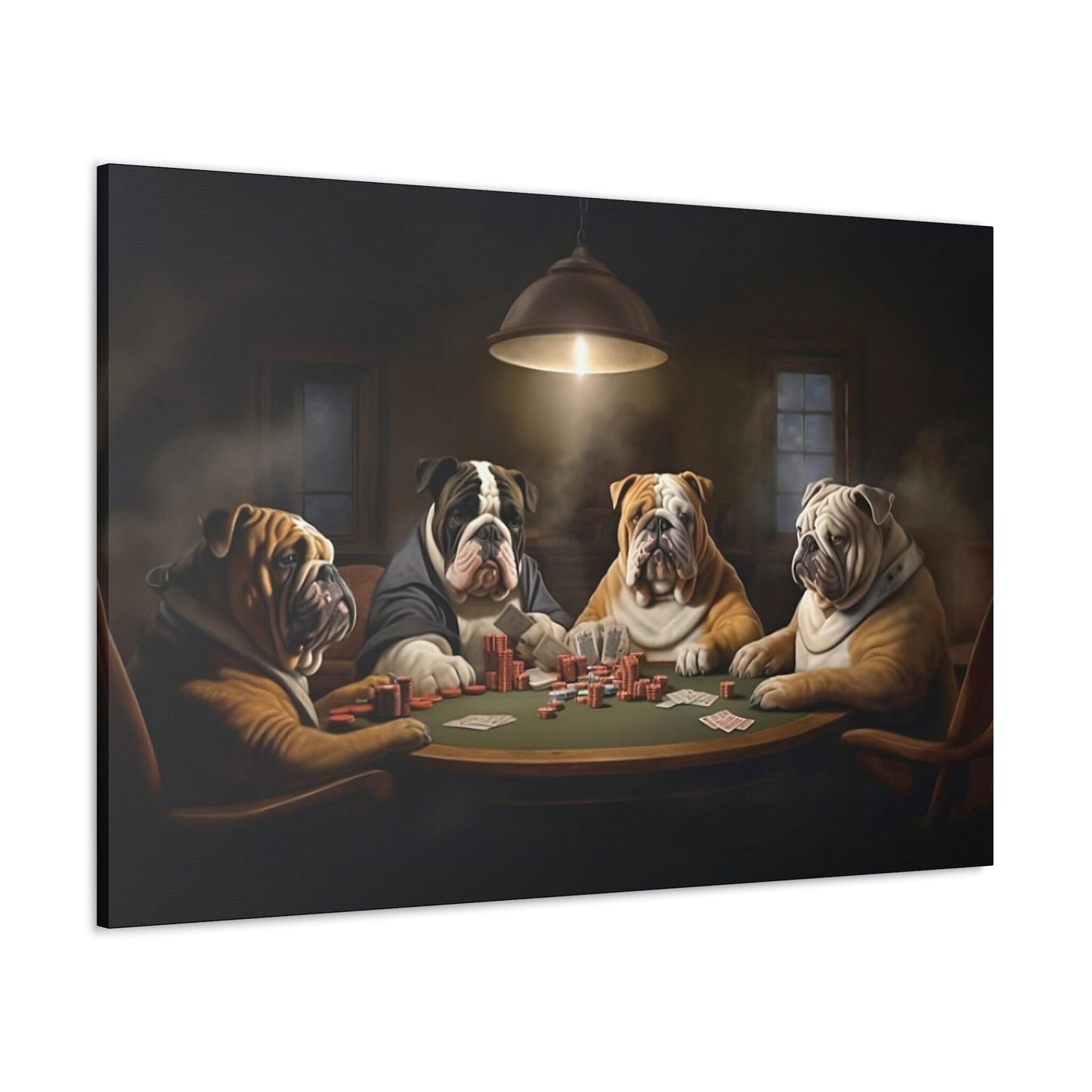 English Pub Bulldog Wall Art_Side View