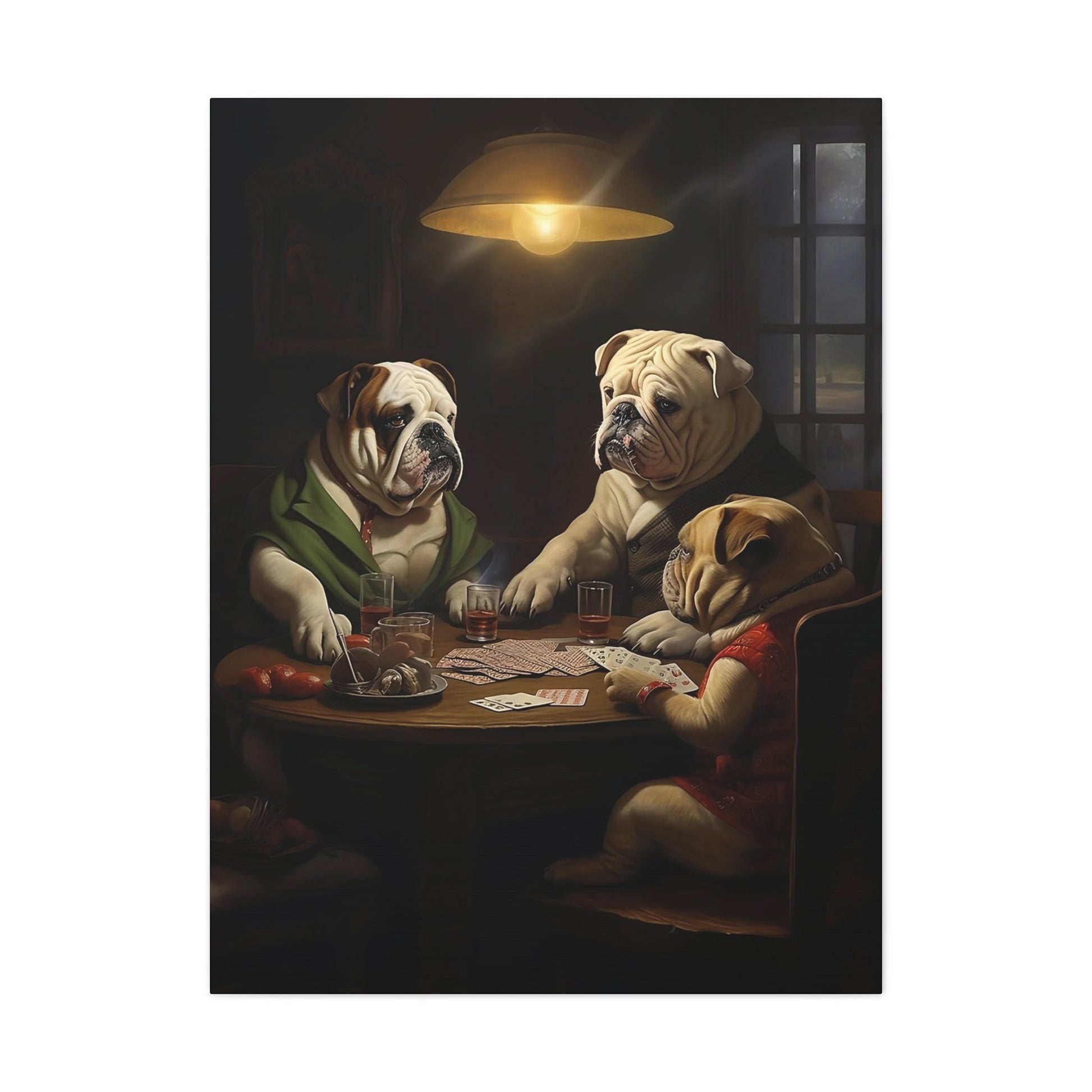 Poker Dogs Wall Art_Front View