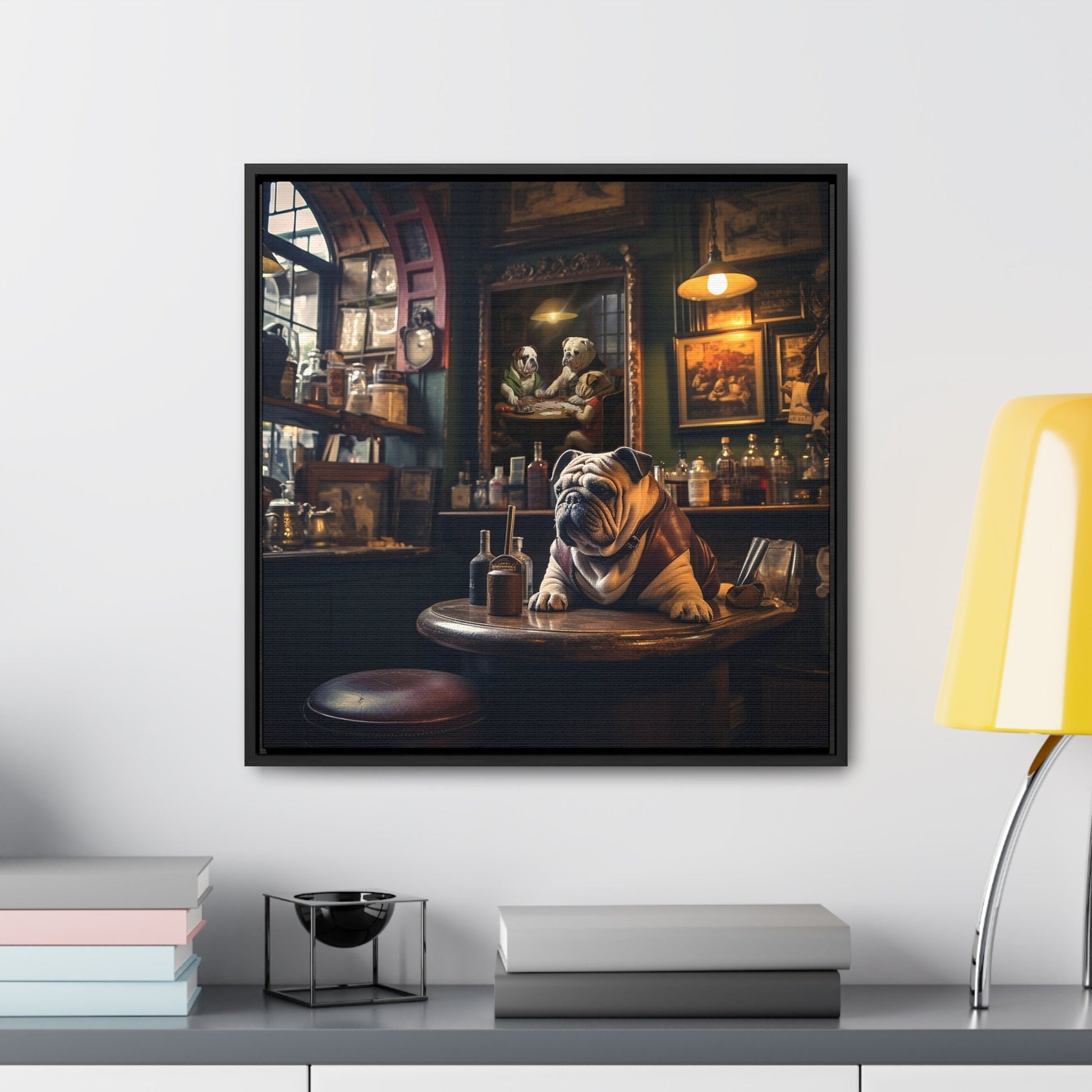 English Bulldog Pub Art_Office Decor