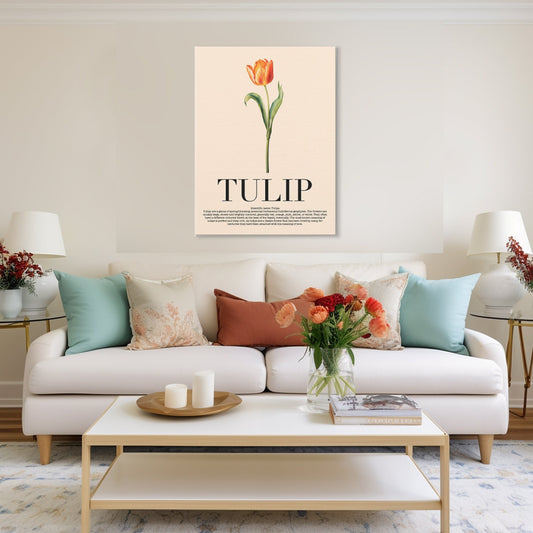 Tulip Water Color Wall Art_Living Room Decor