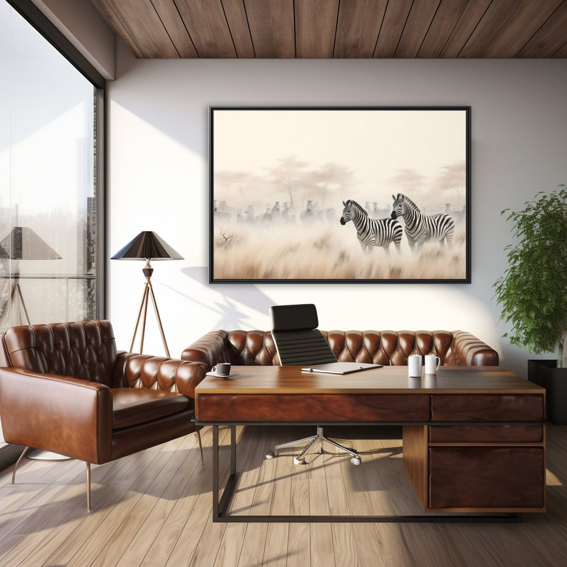 Zebra Wall Art_Office Decor