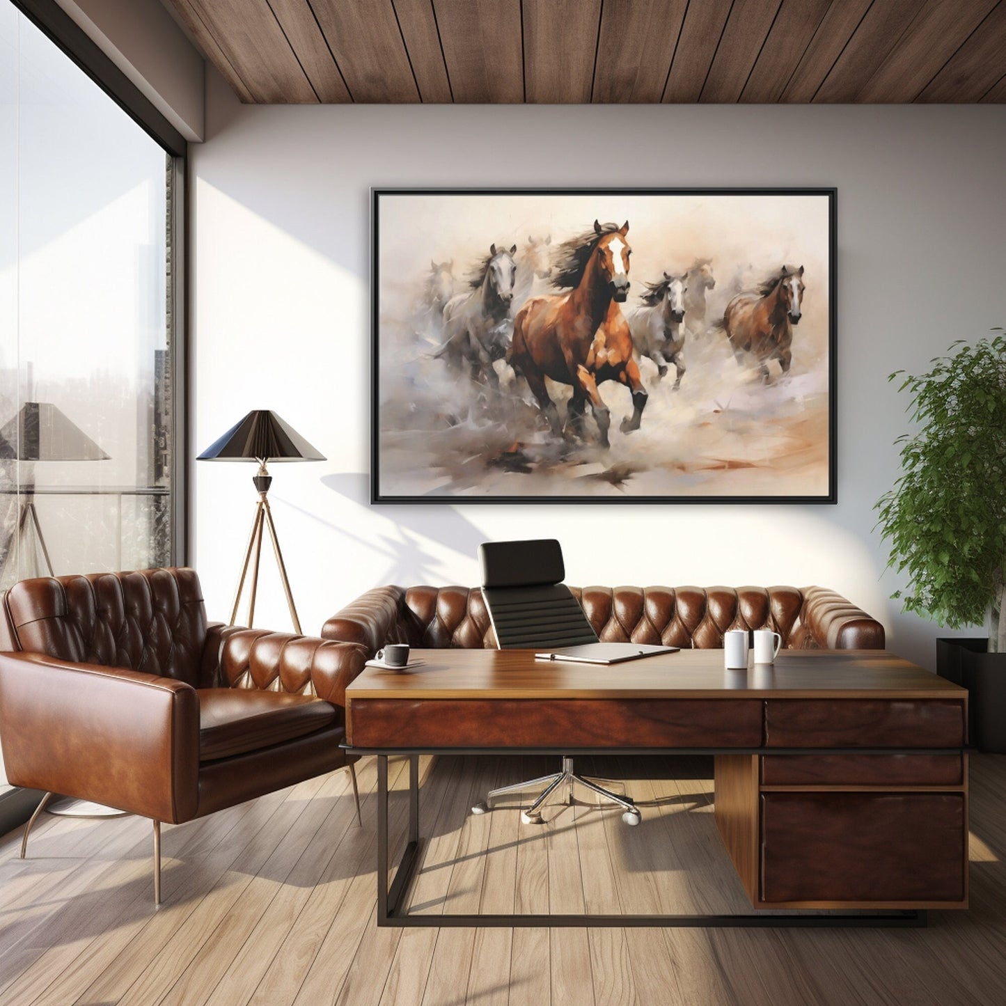 Wild Horses Wall Art_Office Decor