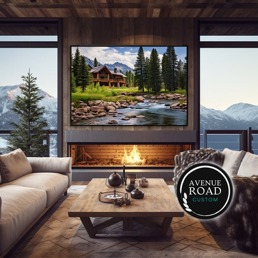 Log Cabin Nature-scape_Living Room Art