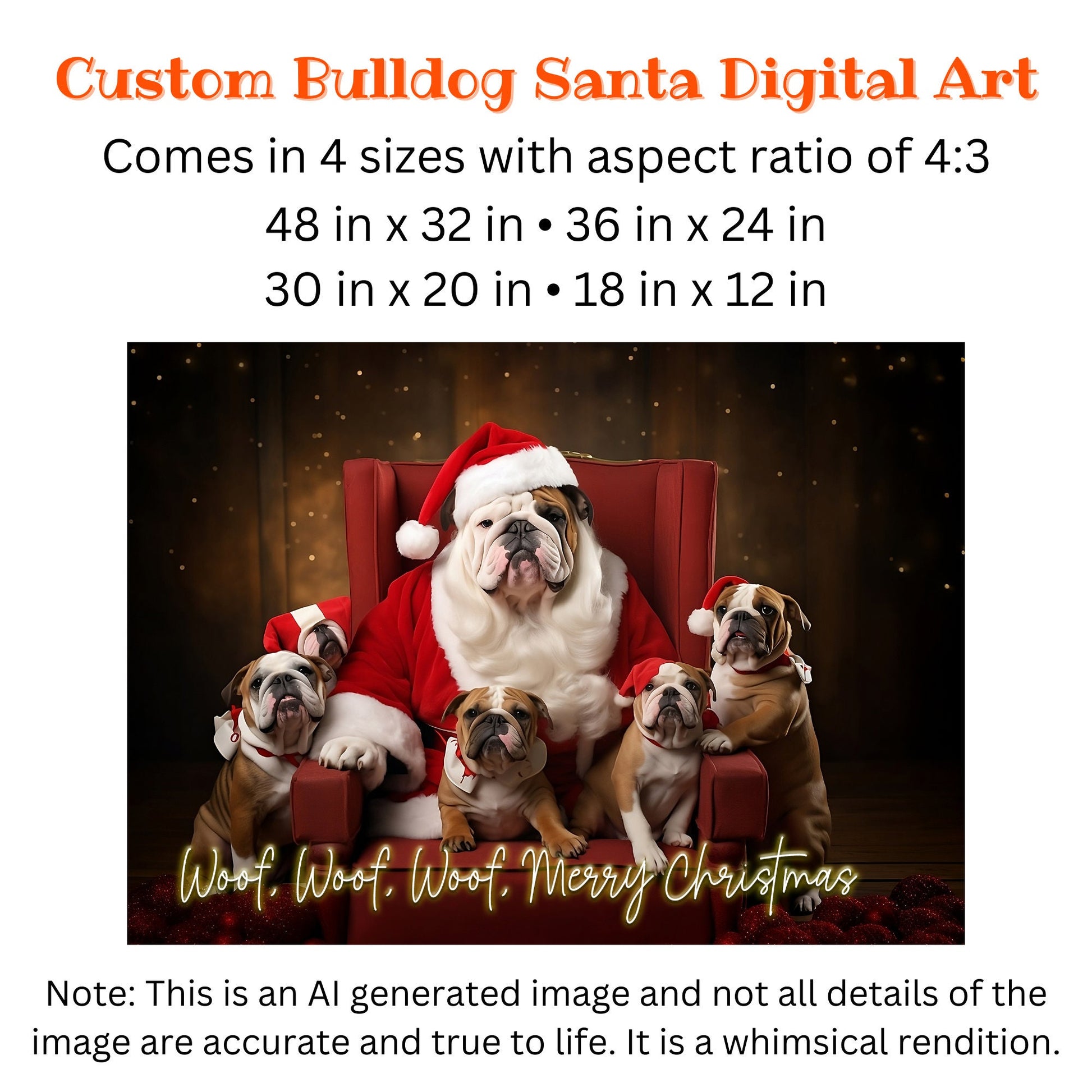 Custom Christmas Digital Poster_Sizes