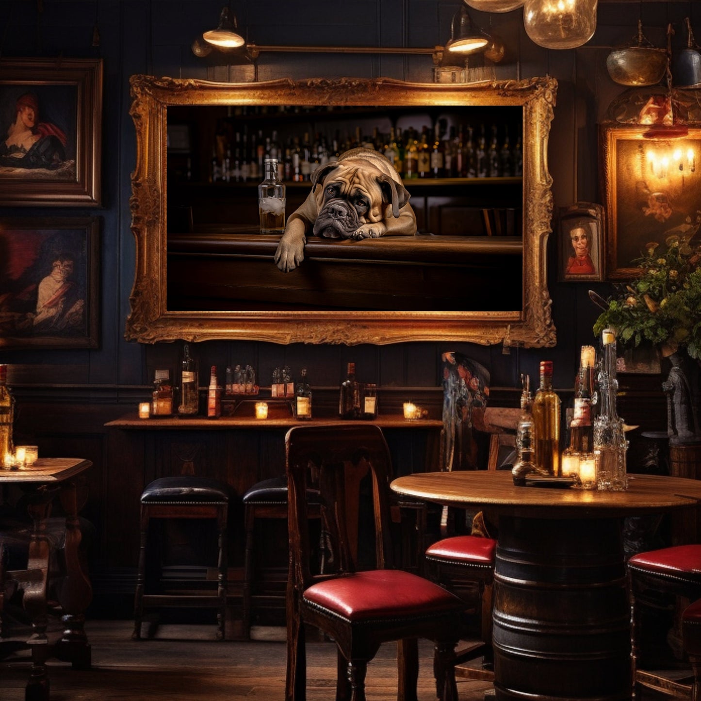 Bull Mastiff Whiskey Bar_Lounge Decor