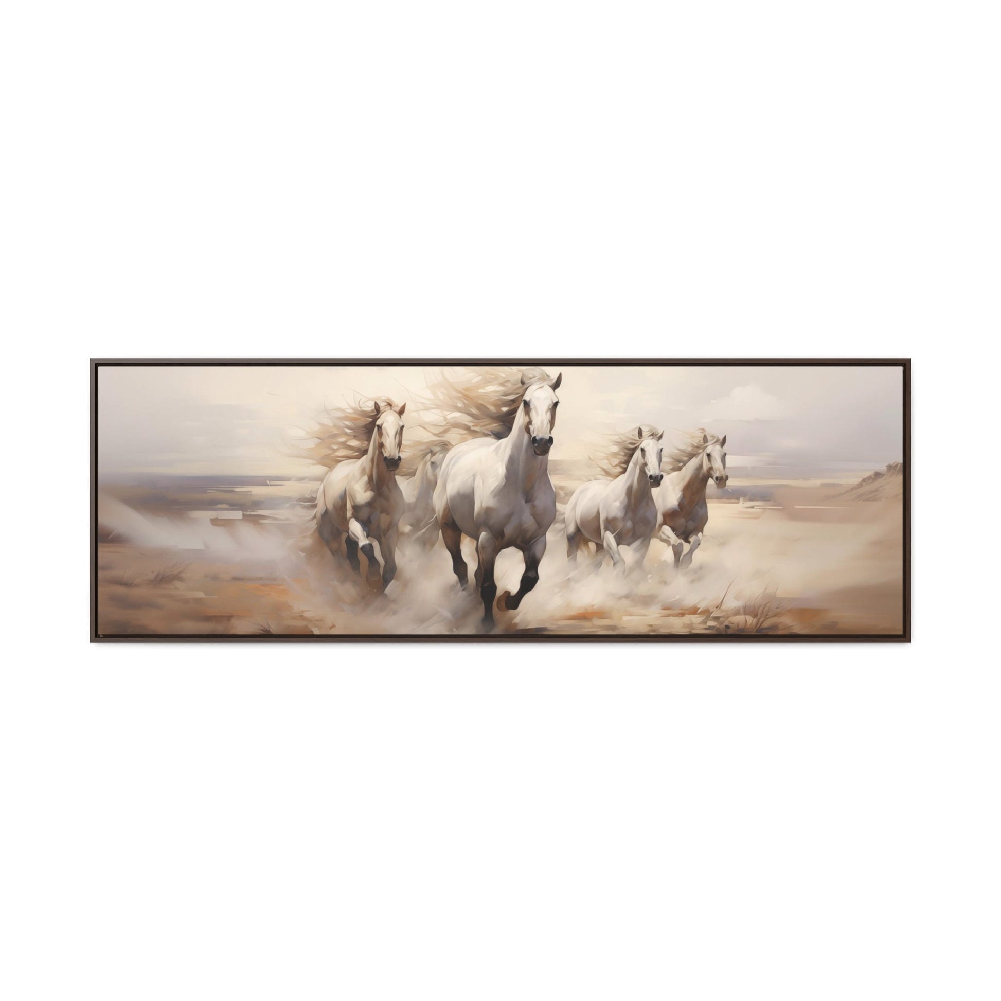 Horses on the beach, Gallery Canvas