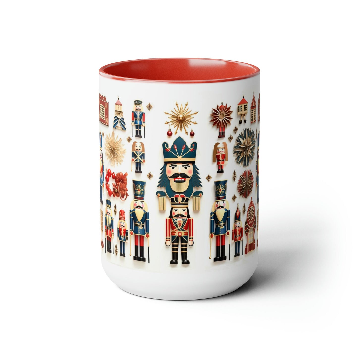 Nutcracker Colorful Mug_Red Accent Middle View