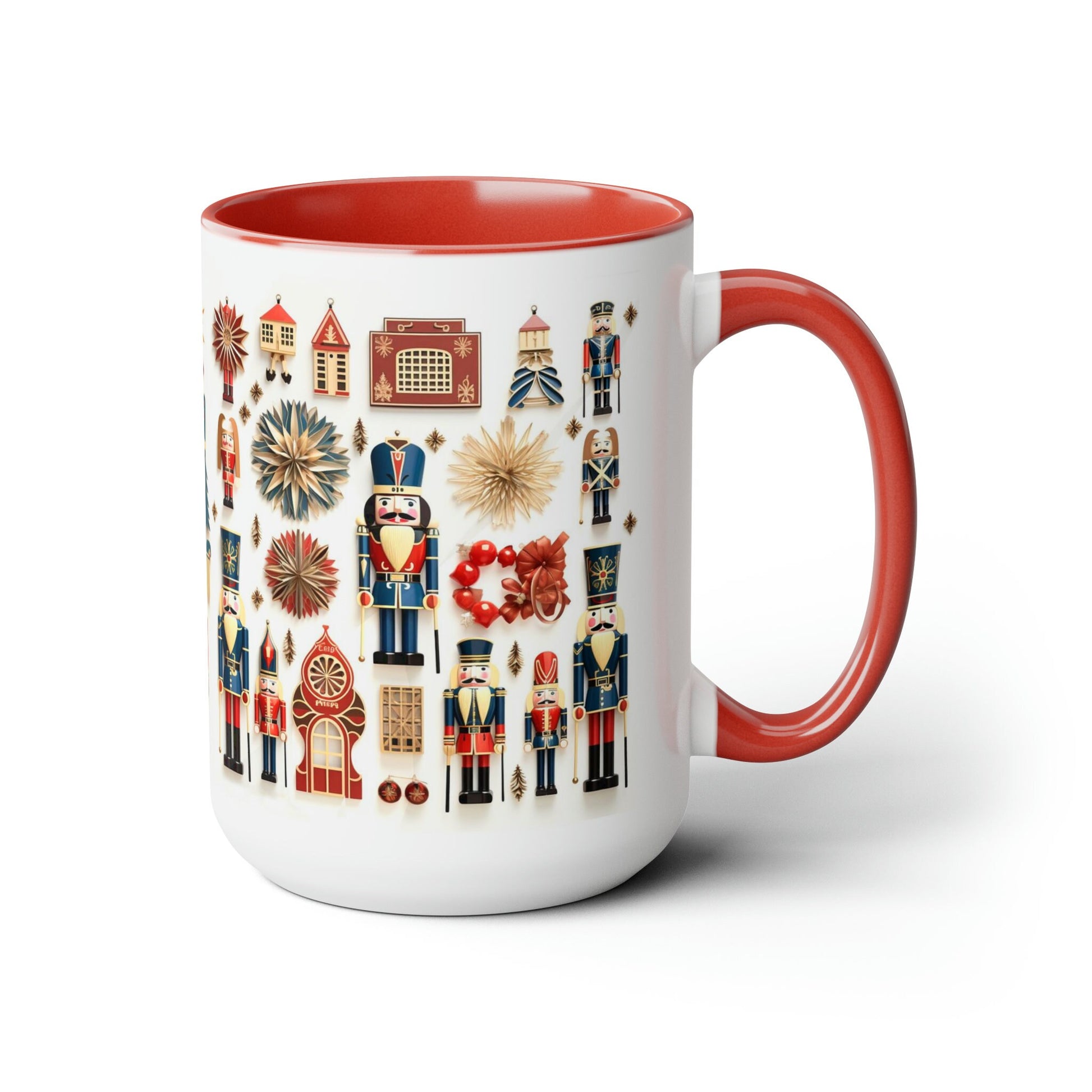 Nutcracker Colorful Mug_Red accent Left Side