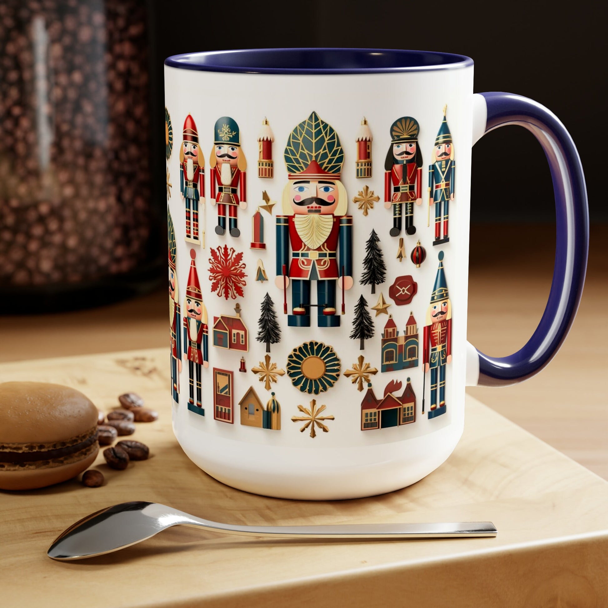 Nutcracker Holiday Mug_Blue Trim Mockup