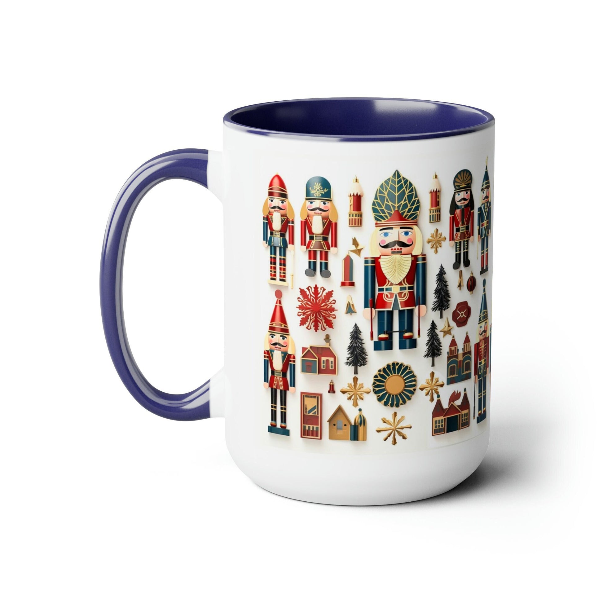 Nutcracker Holiday Mug_Blue Trim