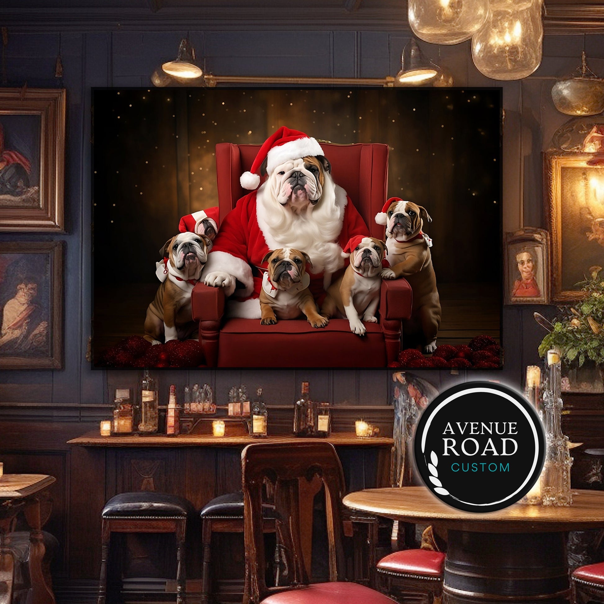 Custom Christmas Digital Poster_Bar Decor