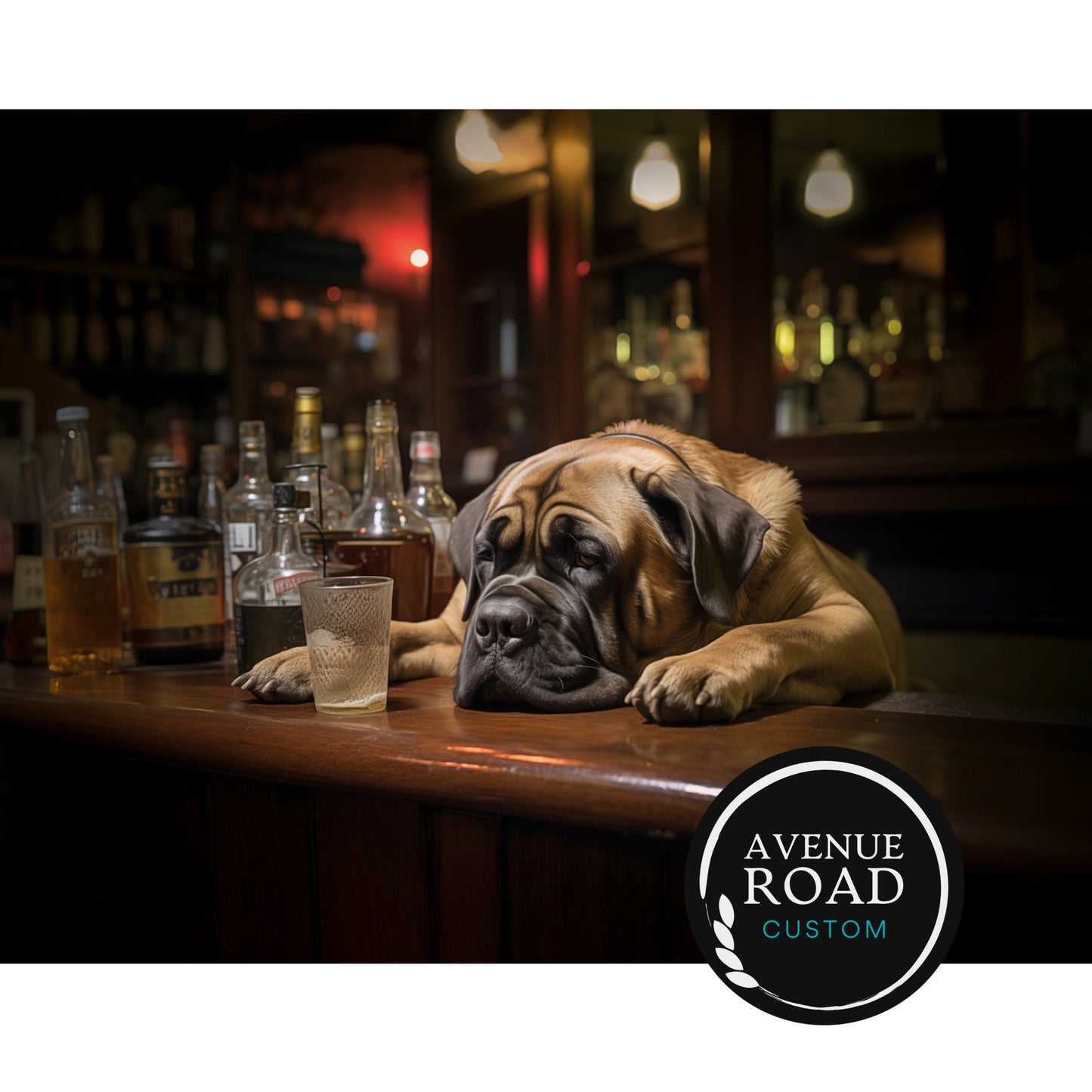 Bull Mastiffs Bar Regular_Digital Poster