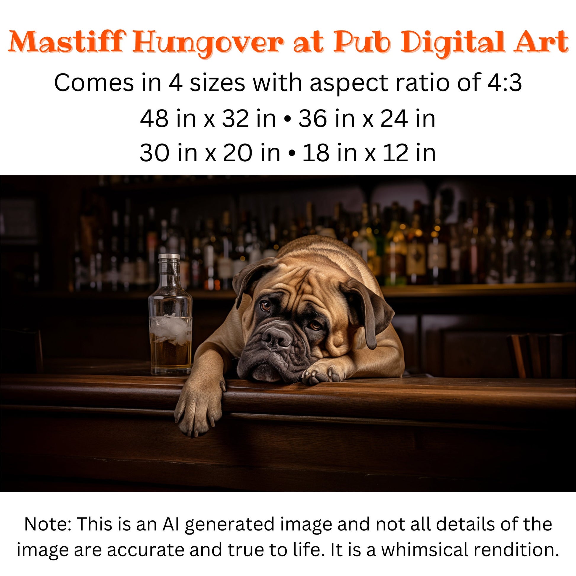 Bull Mastiff Whiskey Bar_Size Chart