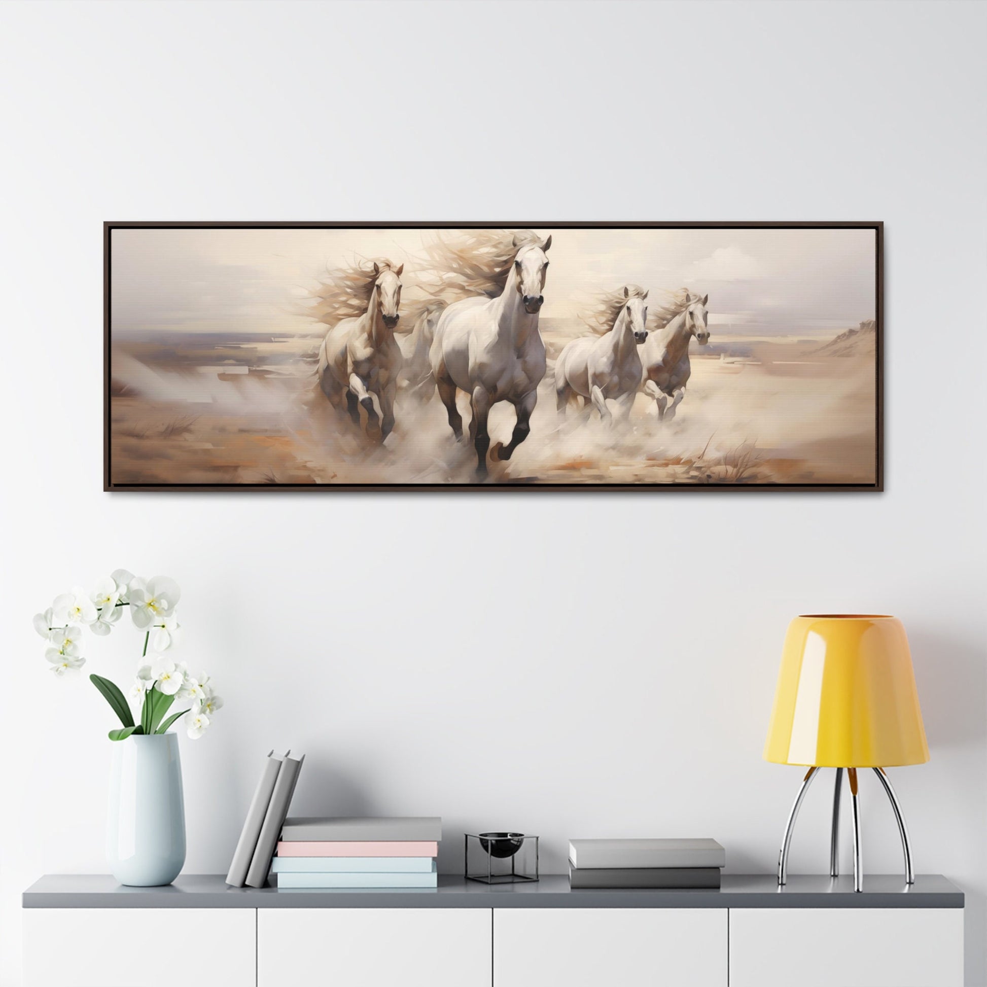 Horses on the beach, Gallery Canvas_Office decor