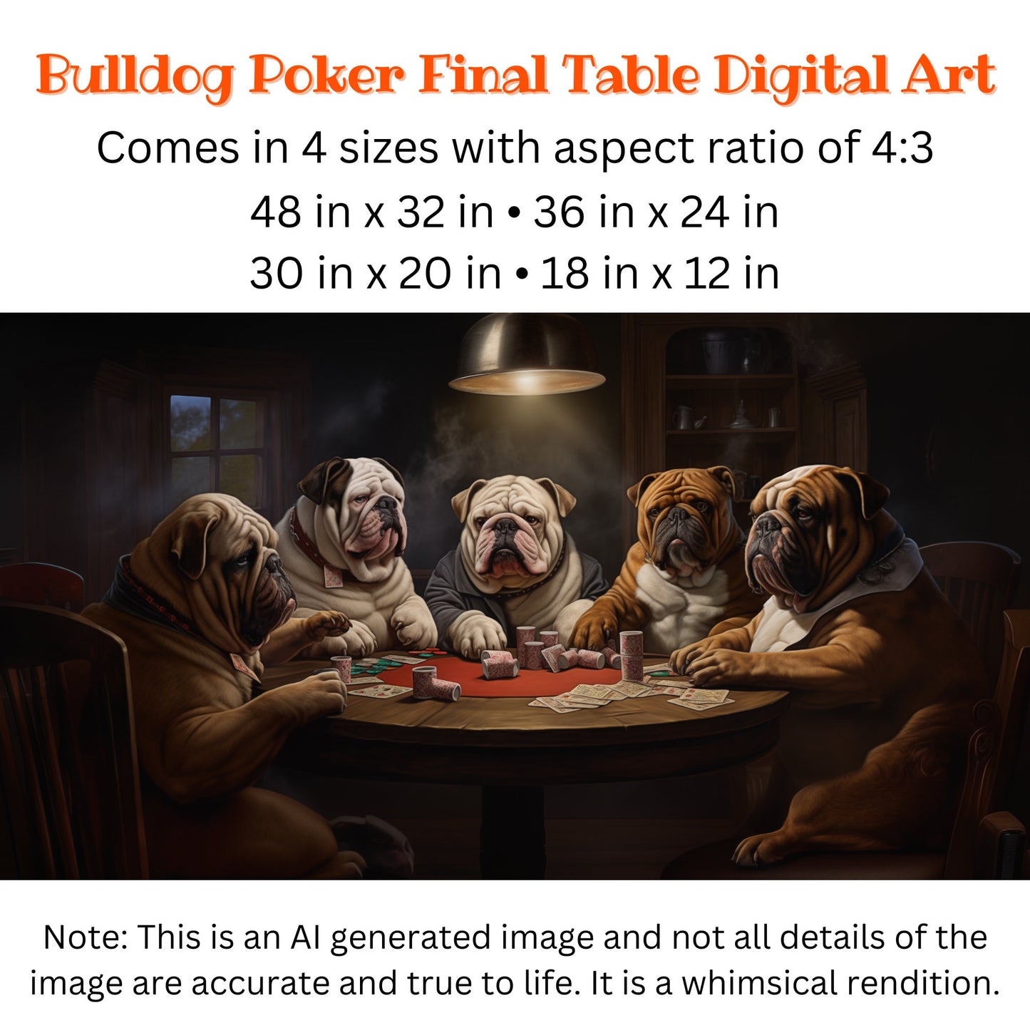 English Bulldogs Poker Final Table_Size Chart