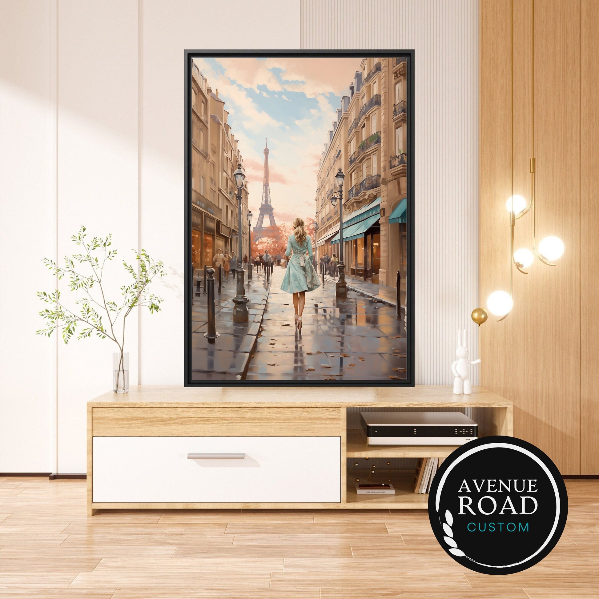 Eiffel Tower Paris Digital Wall Art_Living Room Decor