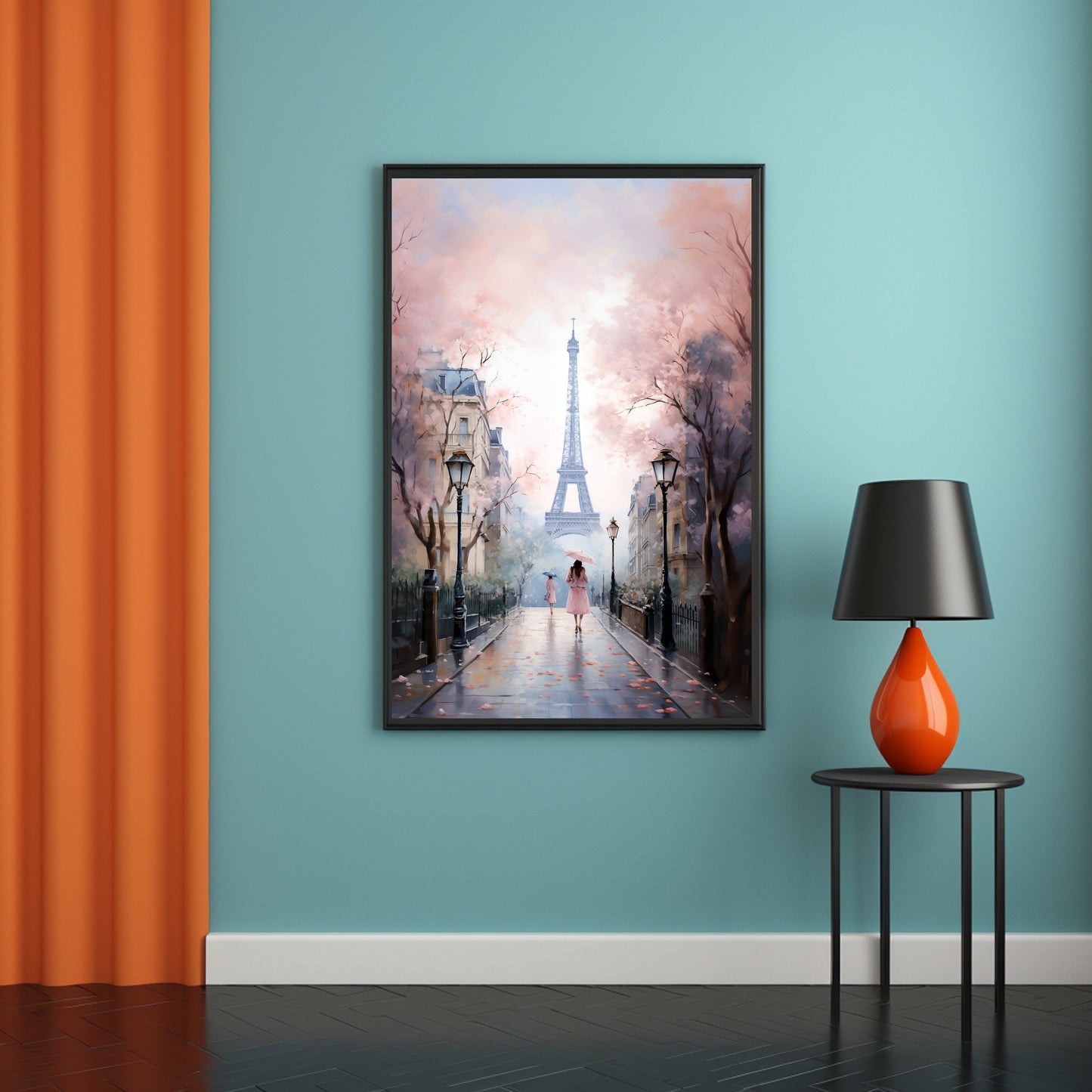 Eiffel Tower Paris Digital Poster Home Decor