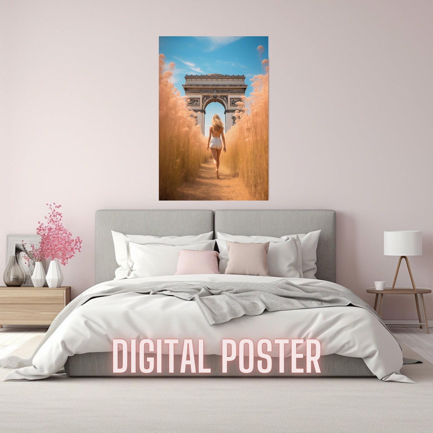 Arc de Triomphe Paris Fantasy_Bedroom Poster