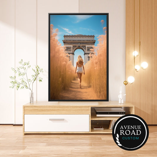 Arc de Triomphe Paris Fantasy_Living room mockup