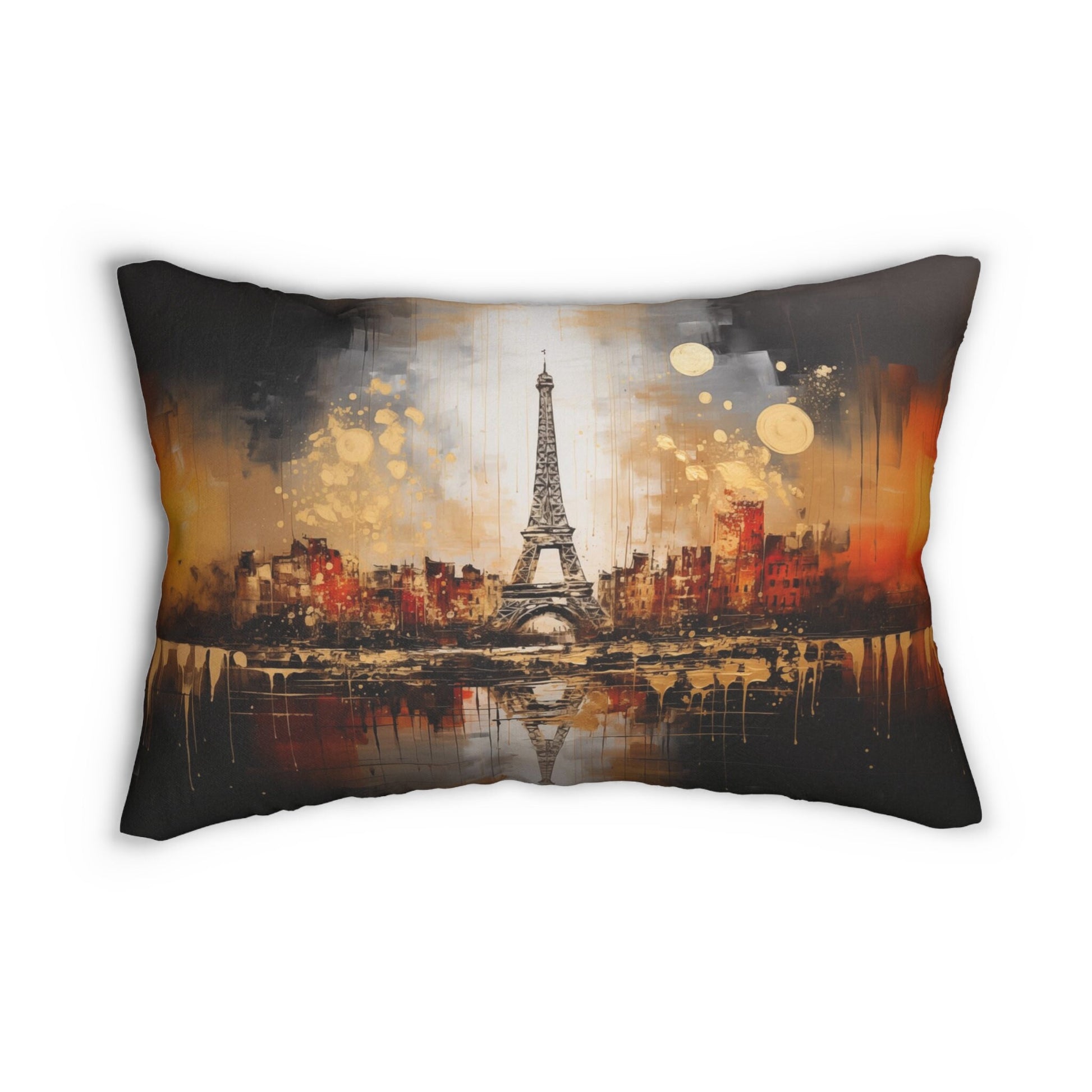 Paris Night Eiffel Tower Pillow_Front