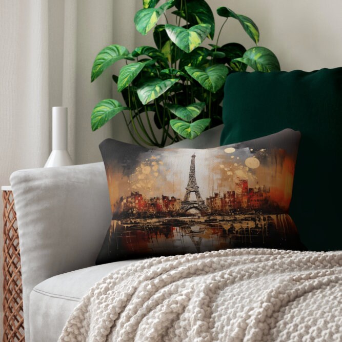 Paris Night Eiffel Tower Pillow_Sofa Pillow