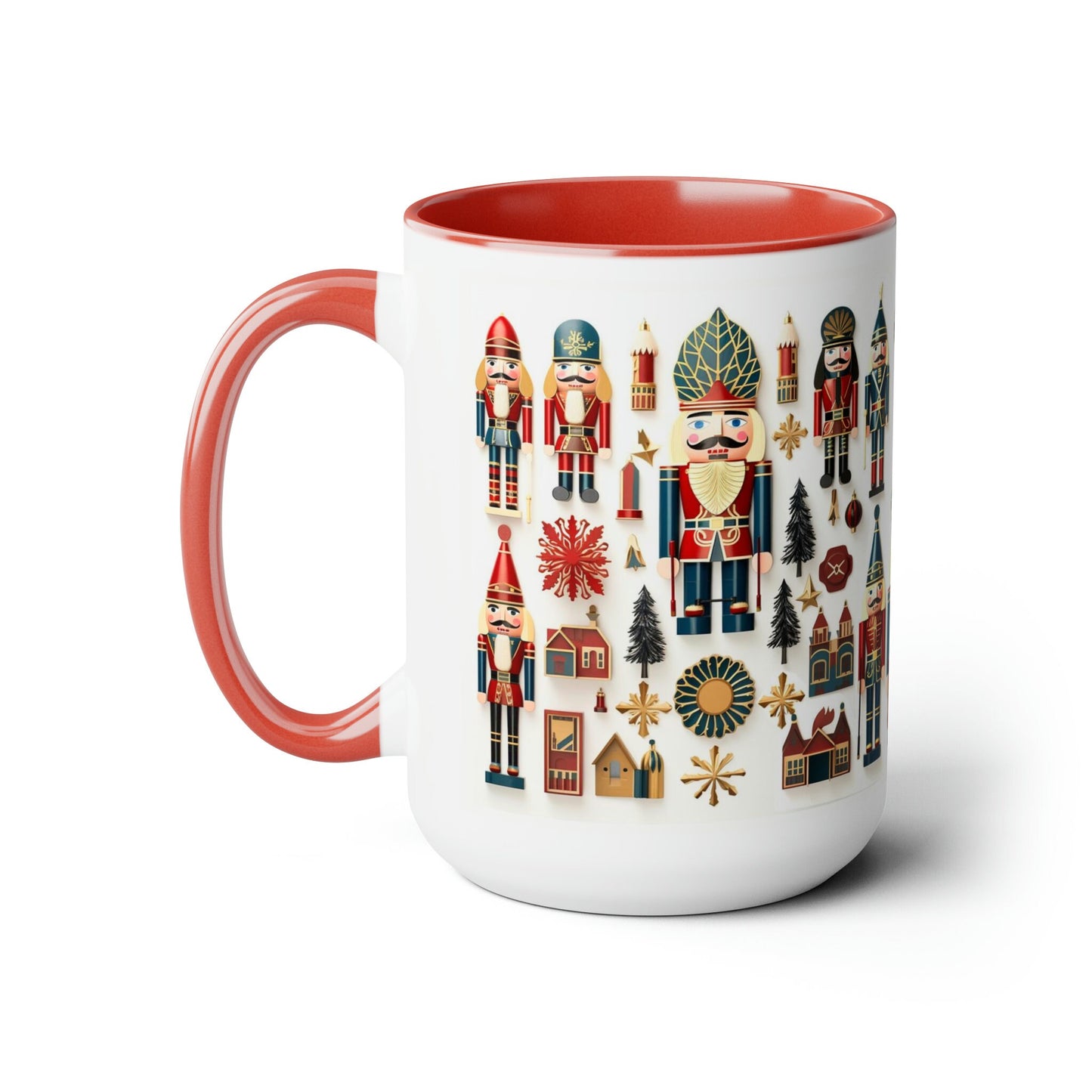 Nutcracker Holiday Mug_Red Trim