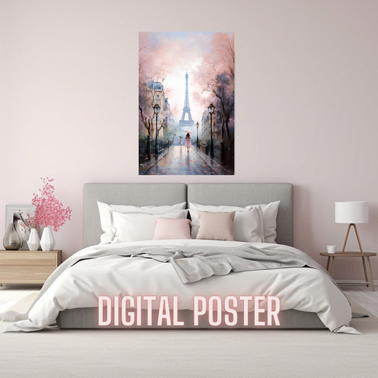 Eiffel Tower Paris Wall Art_Digital Poster