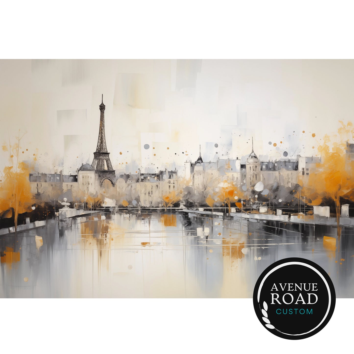 Paris Cityscape - Eiffel Tower_Poster Mockup